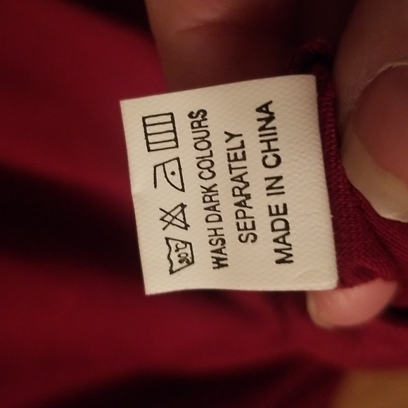 Burgundy Long Sleeved Tee XXXL - Picture 6 of 7